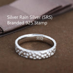 Sterling Silver Hammered Ring, Silver Band Hammered Finish, US 5-8, Organic Shape Hammered Ring