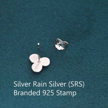 Turquoise Opal Trio Dot Circle Stud Earrings in Sterling Silver - Silver or Gold - Fire Opal Trio Earrings, Three Opals