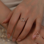 Minimalist Geometric Circle Ring