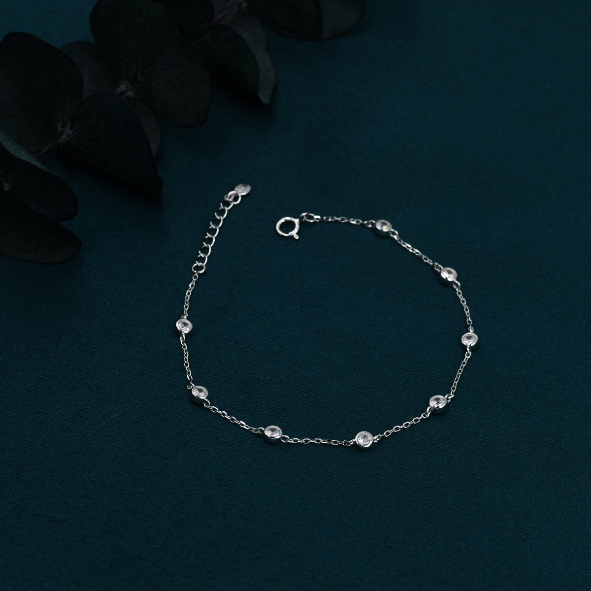 CZ Floating Station Bracelet / Anklet