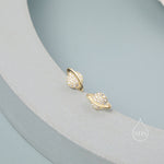 CZ Saturn Planet Stud Earrings in Sterling Silver, Silver or Gold or Rose Gold, Planet Earrings, Saturn Earrings