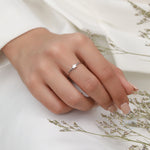 Extra Tiny Little Star Skinny Ring in Sterling Silver, Single Star Delicate Ring, Silver Star Ring, Simple and Minimal