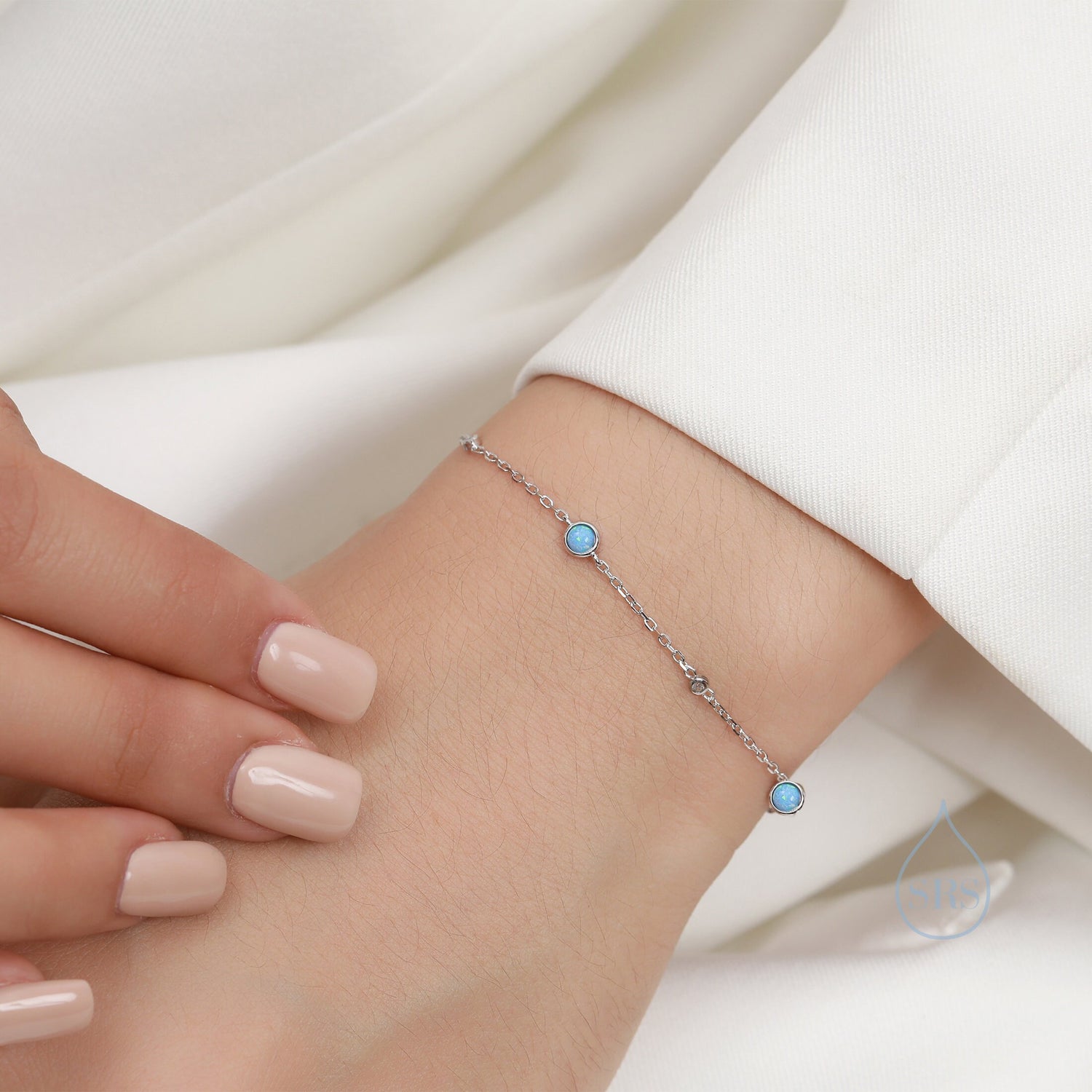 Minimal Opal Station Bracelet