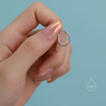 Sterling Silver Matte Finish Huggie Hoops, Matte Hoops, Silver or Gold, 8mm or 10mm, Dainty Huggie Hoops Earrings