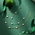 Delicate Opal Bracelet in Sterling Silver, Available in Blue Opal or White Opal, Silver or Gold, Silver Opal Bracelet