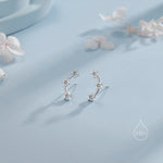 Tiny Star Trio Stud Earrings in Sterling Silver, Silver or Gold or Rose Gold, Three Star Earrings, Tiny Star Earrings, Constellation Earring