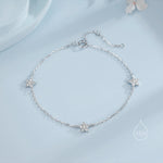 CZ Star Motif Bracelet in Sterling Silver, Silver, Gold or Rose Gold, Star Bracelet, Star Jewellery, CZ Star Bracelet