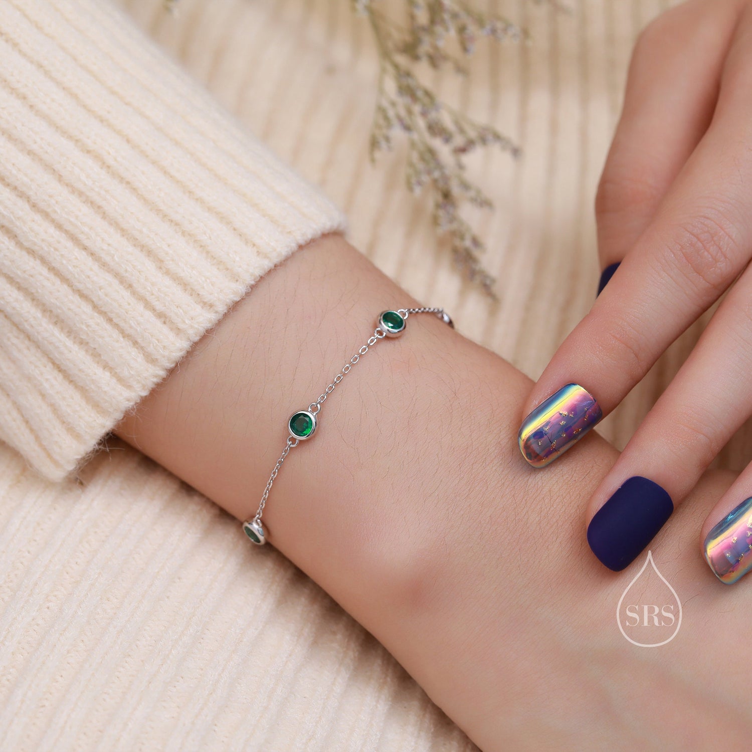 CZ Station Bracelet