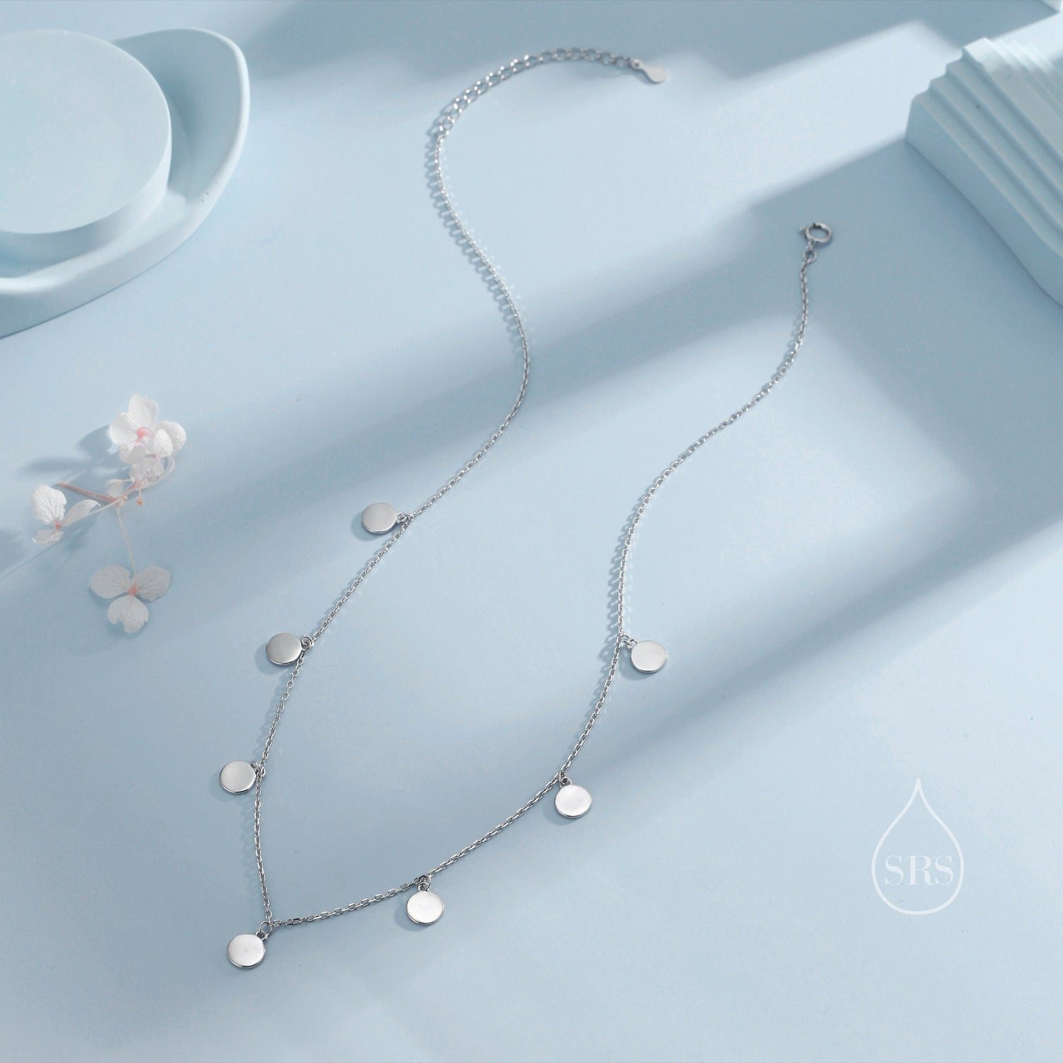 Disc Station Choker Necklace