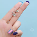 Small Green Opal Leaf Stud Earrings in Sterling Silver, Silver or Gold, Olive Leaf Earrings with Lab Opal, Opal Leaf Earrings