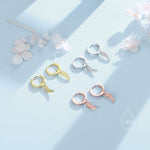 Tiny Angel Wing Huggie Hoop Earrings in Sterling Silver, Wing Earrings, Wing Feather Dangle Hoops, Wing Hoops, Angel Hoops