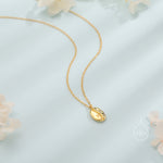Coffee Bean Pendant Necklace in Sterling Silver, Silver or Gold, Coffee Necklace, Coffee Lover, Coffee Pendant