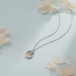 Coffee Bean Pendant Necklace in Sterling Silver, Silver or Gold, Coffee Necklace, Coffee Lover, Coffee Pendant