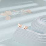 Sterling Silver Butterfly 16G Flat Back Labret Earrings