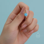 Opal Droplet Drop Hook Earrings in Sterling Silver, Blue Opal or White Opal, Delicate Blue Opal Earrings, Opal Coin Earrings