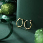 Sterling Silver Beaded Bauble Huggie Hoops, Bubble Hoops, Silver or Gold, 8mm or 10mm, Dainty Huggie Hoops Earrings