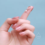 Star Dangle Huggie Hoop Earrings in Sterling Silver, Silver or Gold or Rose Gold, Delicate Star Skinny Hoops