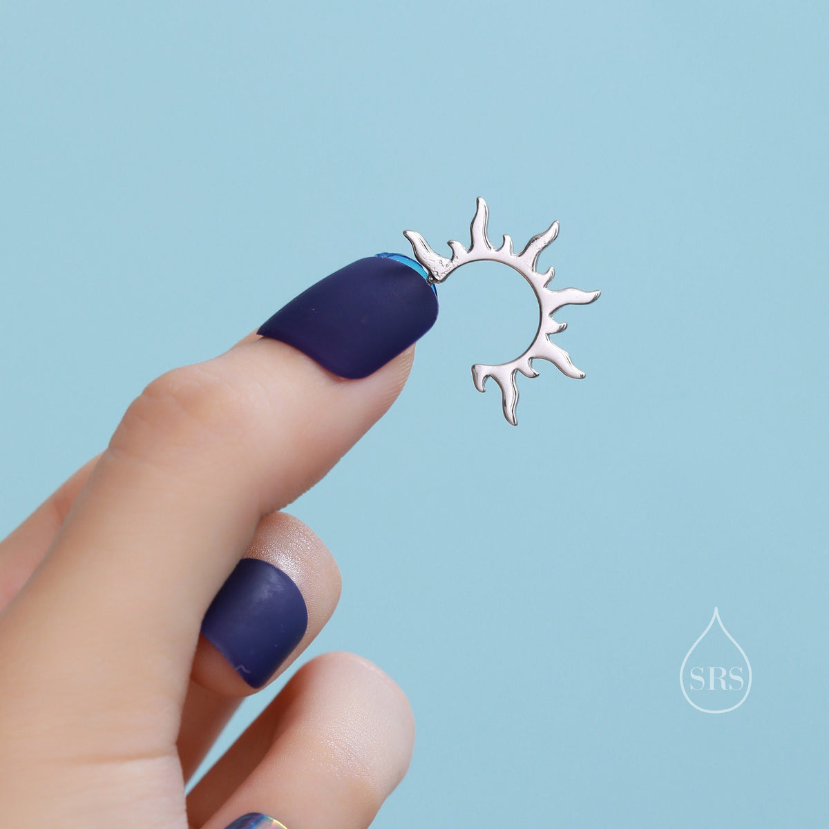 Sun Burst Hoop Earrings in Sterling Silver, Sun Ray Hoops, Sunburst Hoop Earrings, Sun Earrings