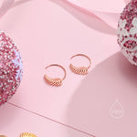 Sterling Silver Fern Leaf Open Hoops, Dainty Leaf Large Threader Hoops, Leaf Branch Thread Through Hoops, Large Leaf Hoops