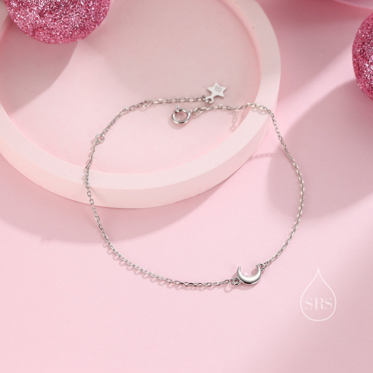 Crescent Moon Charm Bracelet