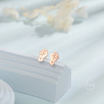 Power Fist Stud Earrings in Sterling Silver, Silver, Gold or Rose Gold, Butterfly Earrings, Tiny in Size, Black Lives Matter Earrings