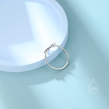 Sterling Silver Hare Ring, Adjustable Size Bunny Ring, Rabbit Ring, Dainty and Delicate