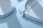 Delicate Oak Leaf Pendant Necklace in Sterling Silver, Tiny Oak leaf Necklace, Nature Inspired Acorn Necklace