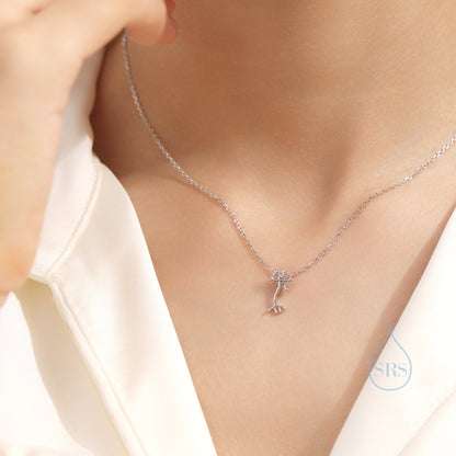 Tiny Neurone Cell Pendant Necklace in Sterling Silver, Tiny Neurone Cell Necklace, Science Inspired Necklace