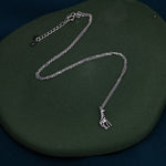 Very Small Giraffe Necklace in Sterling Silver, Adjustable 16'' - 18''; - Cute Quirky and Fun Jewellery, Giraffe Pendant Necklace