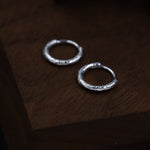 Crumbled Foil Effect Hoop Earrings, 6mm or 8mm, Silver, Gold or Rose Gold, Foil Earrings, Organic Shape Hoops, Hammered Hoops