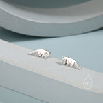 Red Panda Stud Earrings in Sterling Silver, Red Panda Stud, Red Panda Earrings, Panda Bear Earrings