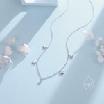 Crescent Moon and Star CZ Charm Necklace in Sterling Silver, Silver or Gold, Star and Moon Necklace, Star Moon Pendant, New Moon Necklace