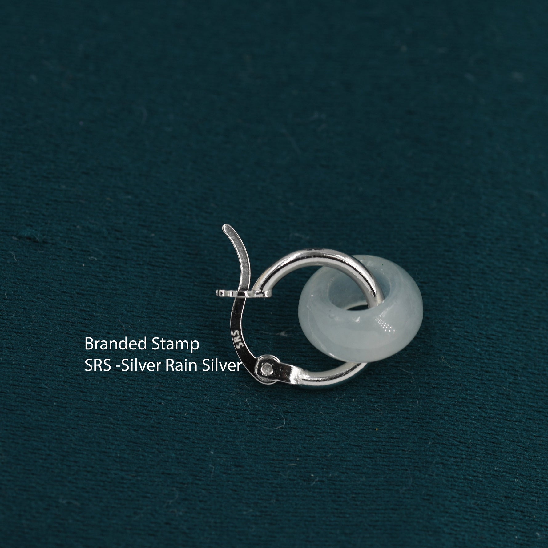 Sterling Silver Aventurine Jade Donut Huggie Hoop Earrings, Detachable Green Jade Coin Charm Dangle Hoop Earrings, Silver or Gold