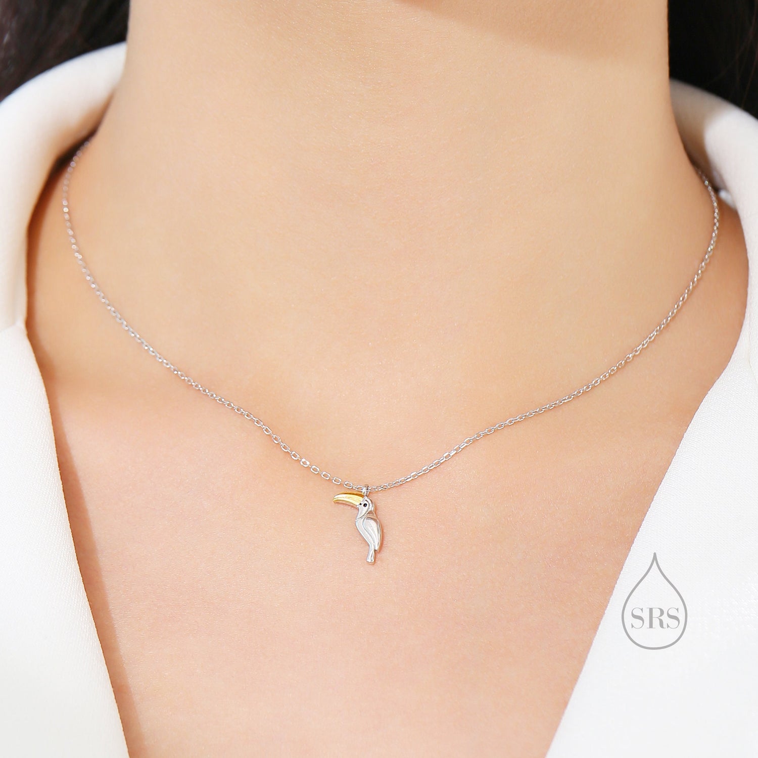 Toucan Bird Pendant Necklace