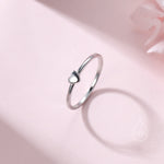 Extra Tiny Heart Ring in Sterling Silver, Silver Heart Ring in US 5 - 8? Sweet Heart Ring, Extra Small Heart Ring