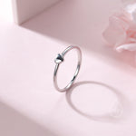 Extra Tiny Heart Ring in Sterling Silver, Silver Heart Ring in US 5 - 8? Sweet Heart Ring, Extra Small Heart Ring