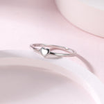 Extra Tiny Heart Ring in Sterling Silver, Silver Heart Ring in US 5 - 8? Sweet Heart Ring, Extra Small Heart Ring