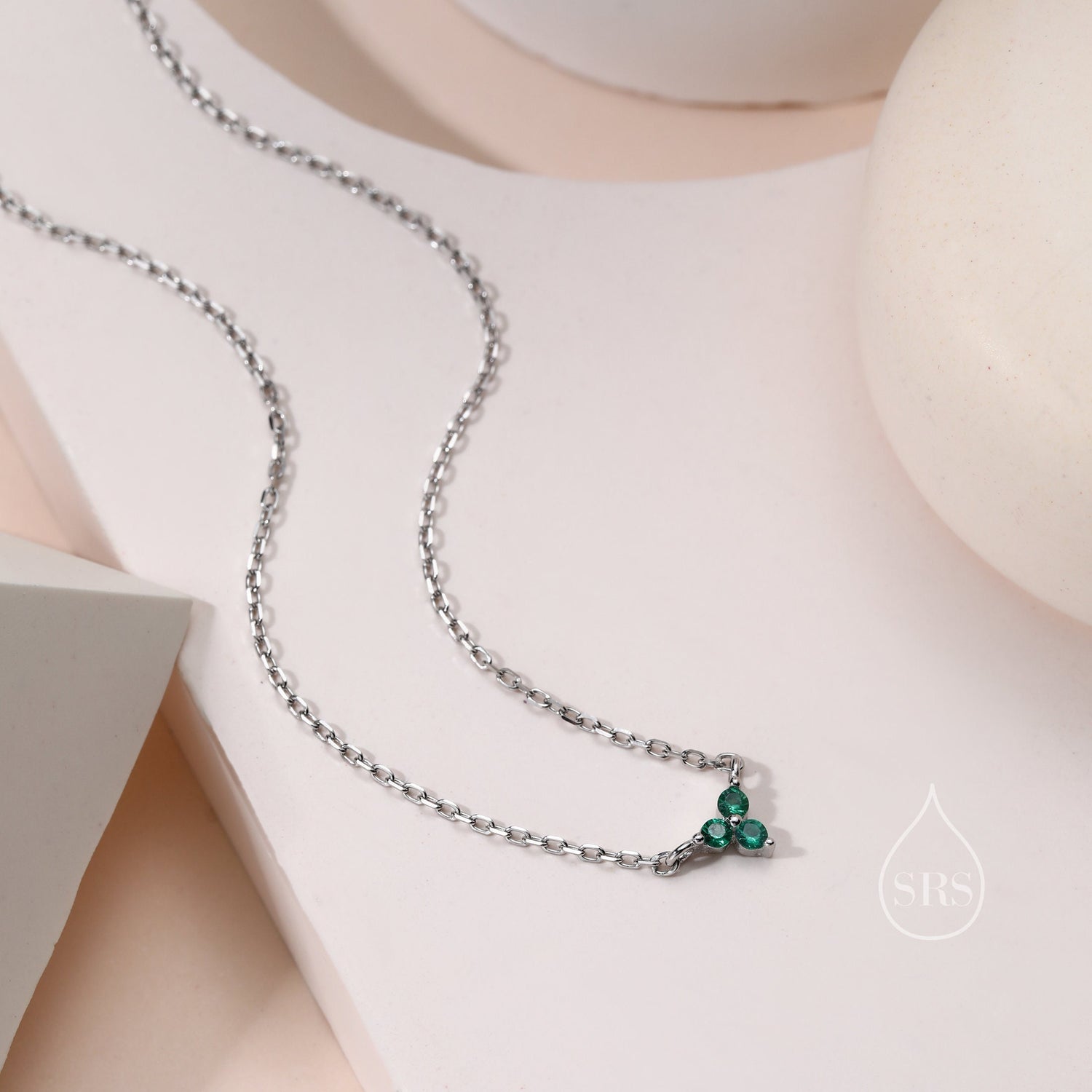 CZ Trio Pendant Necklace