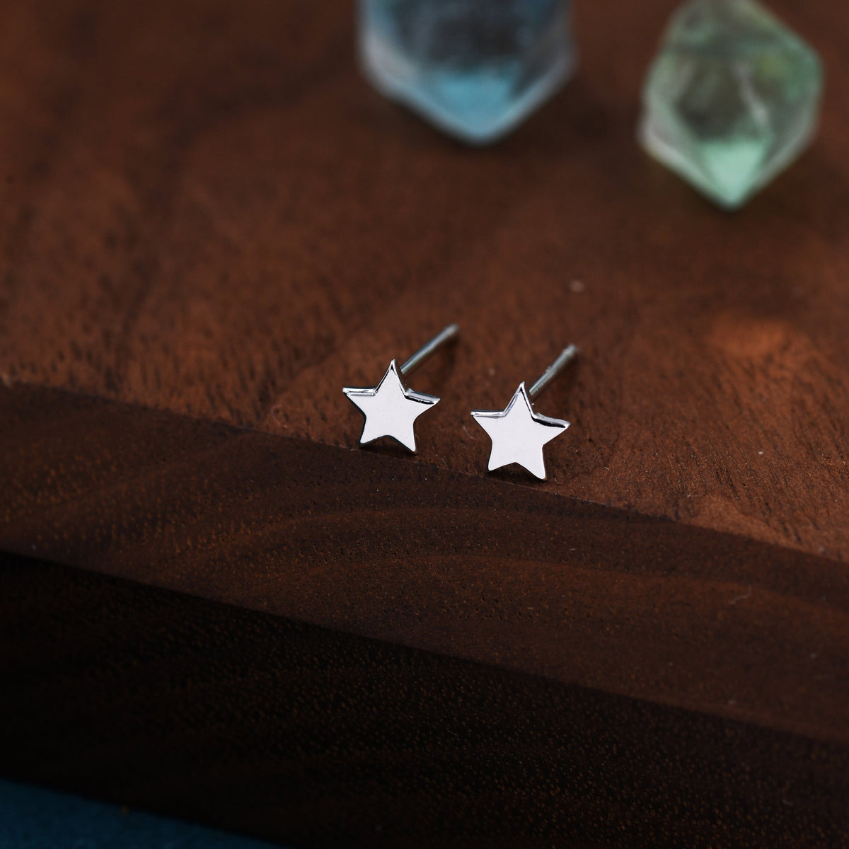 Tiny Star Stud Earrings