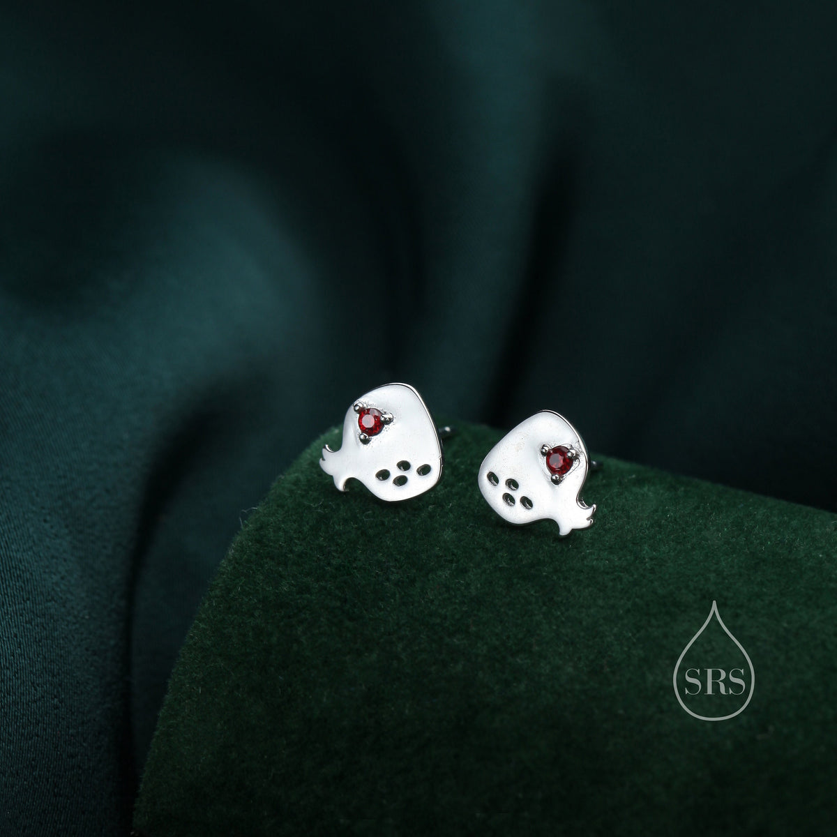 Pomegranate Fruit Stud Earrings in Sterling Silver - Fruit Earrings - Cute Fruit Earrings - Cute, Fun, Whimsical