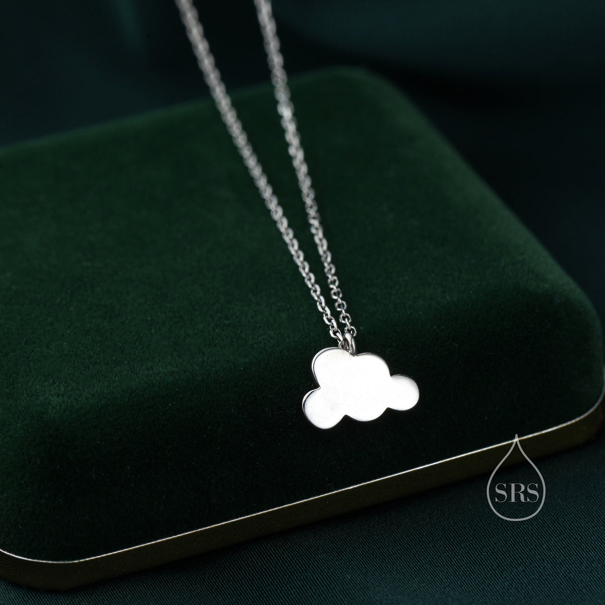 Small Cloud Pendant Necklace in Sterling Silver, Cloud Necklace, Tiny Could Necklace, Silver Cloud Necklace