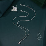 Flamingo Pendant Necklace in Sterling Silver, Flamingo Bird Necklace, Silver or Rose Gold - Cute Quirky and Fun Jewellery