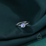 Sterling Silver Rotatable Planet Ring, Fidget Ring, Adjustable Size Pinwheel Ring, Rotatable Ring, Dainty and Delicate