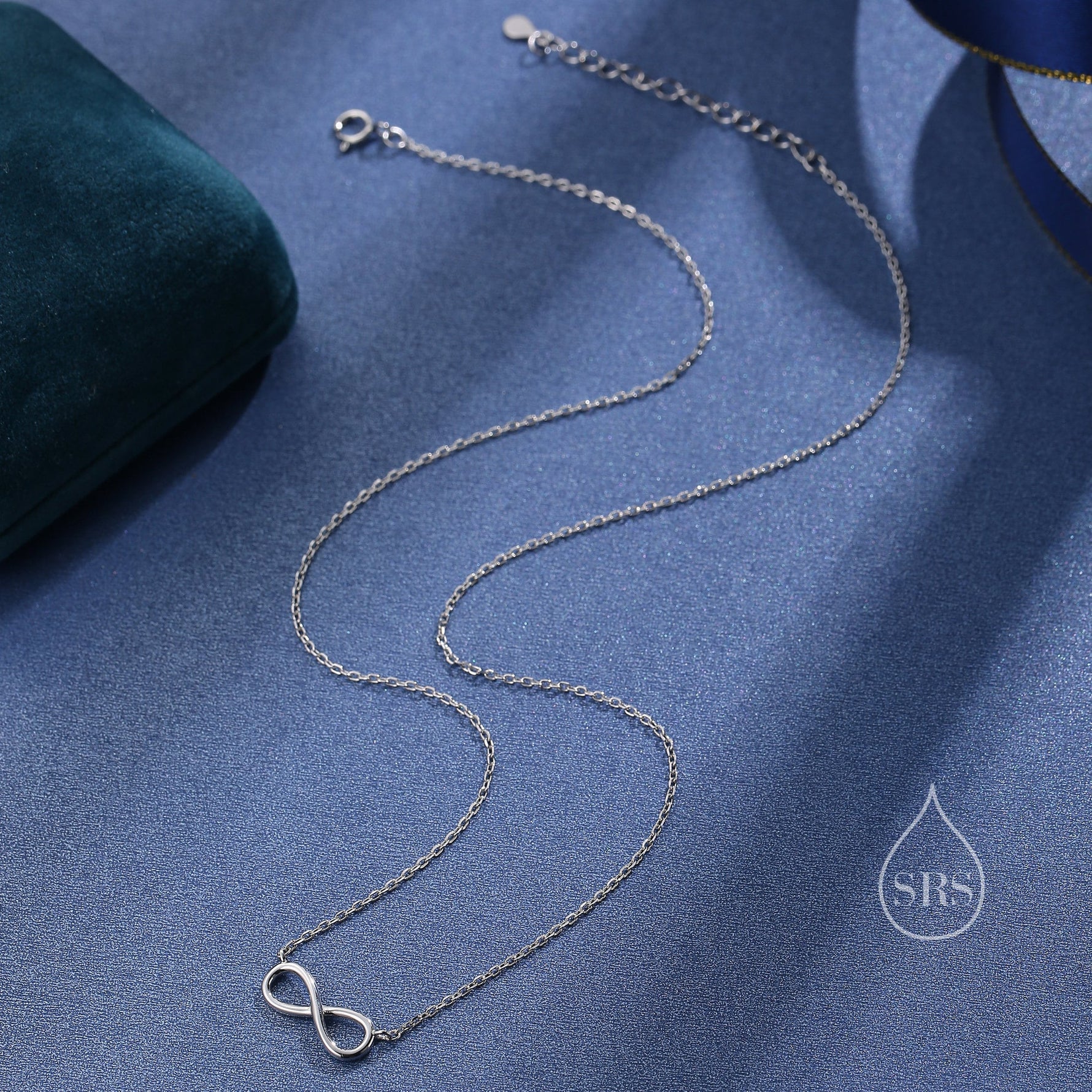 Tiny Infinity Symbol Pendant Necklace in Sterling Silver, Cute Infinity Necklace, Silver Infinity Necklace