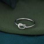 Heart Knot Infinity Motif Ring
