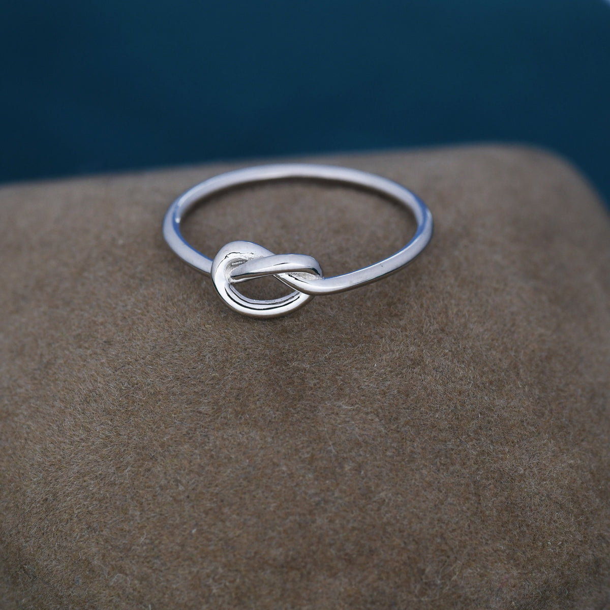 Heart Knot Infinity Motif Ring