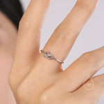 Heart Knot Infinity Motif Ring