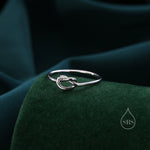 Heart Knot Infinity Motif Ring