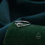 Heart Knot Infinity Motif Ring