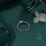 Heart Knot Infinity Motif Ring